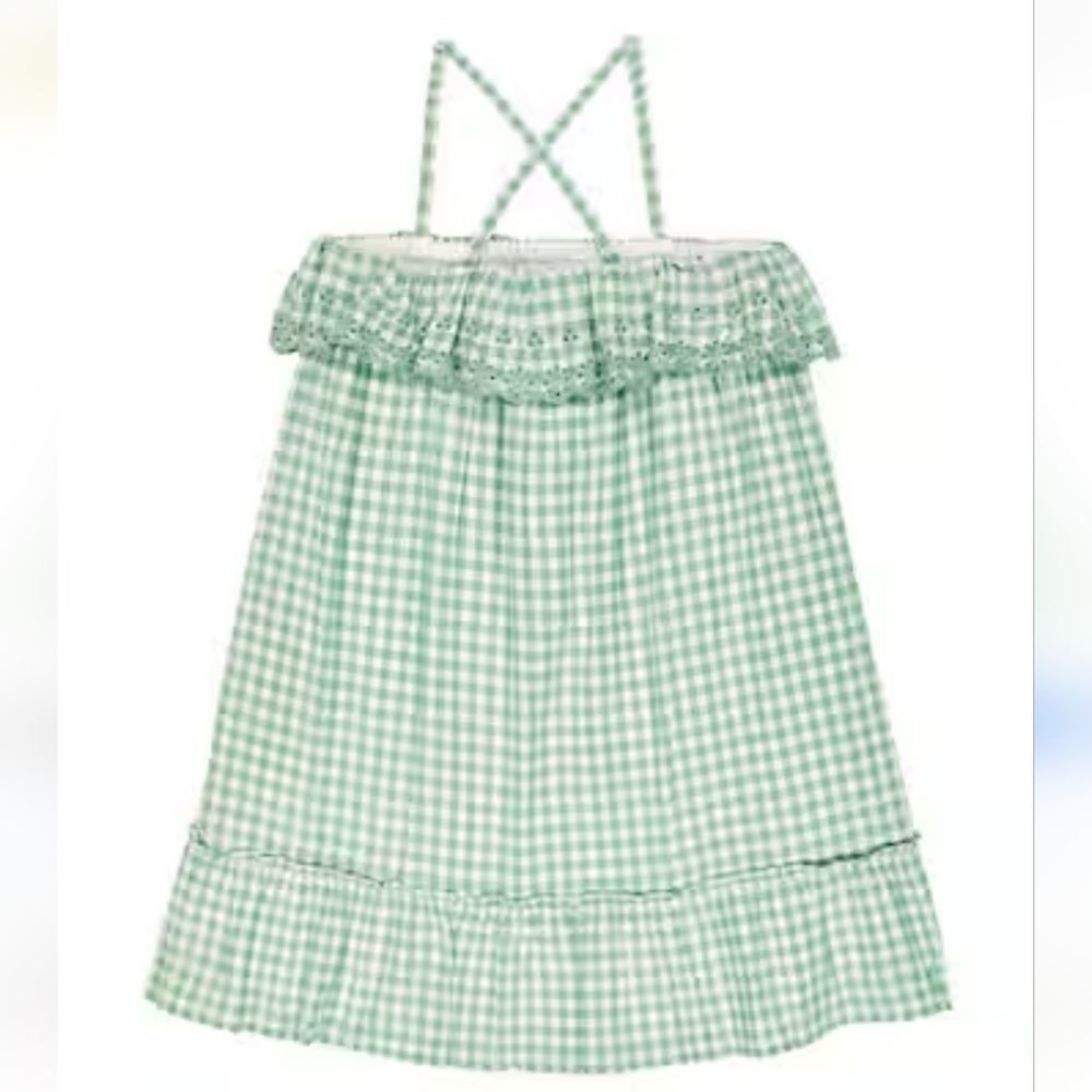 Polo green gingham dress